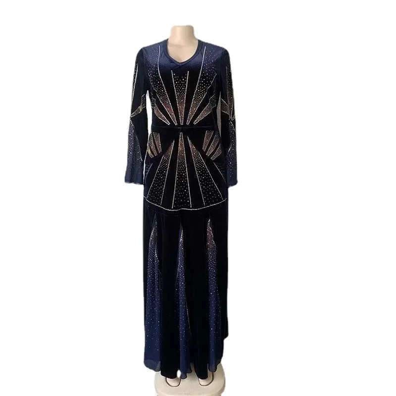 Arabian Velvet Evening Dresses for Women