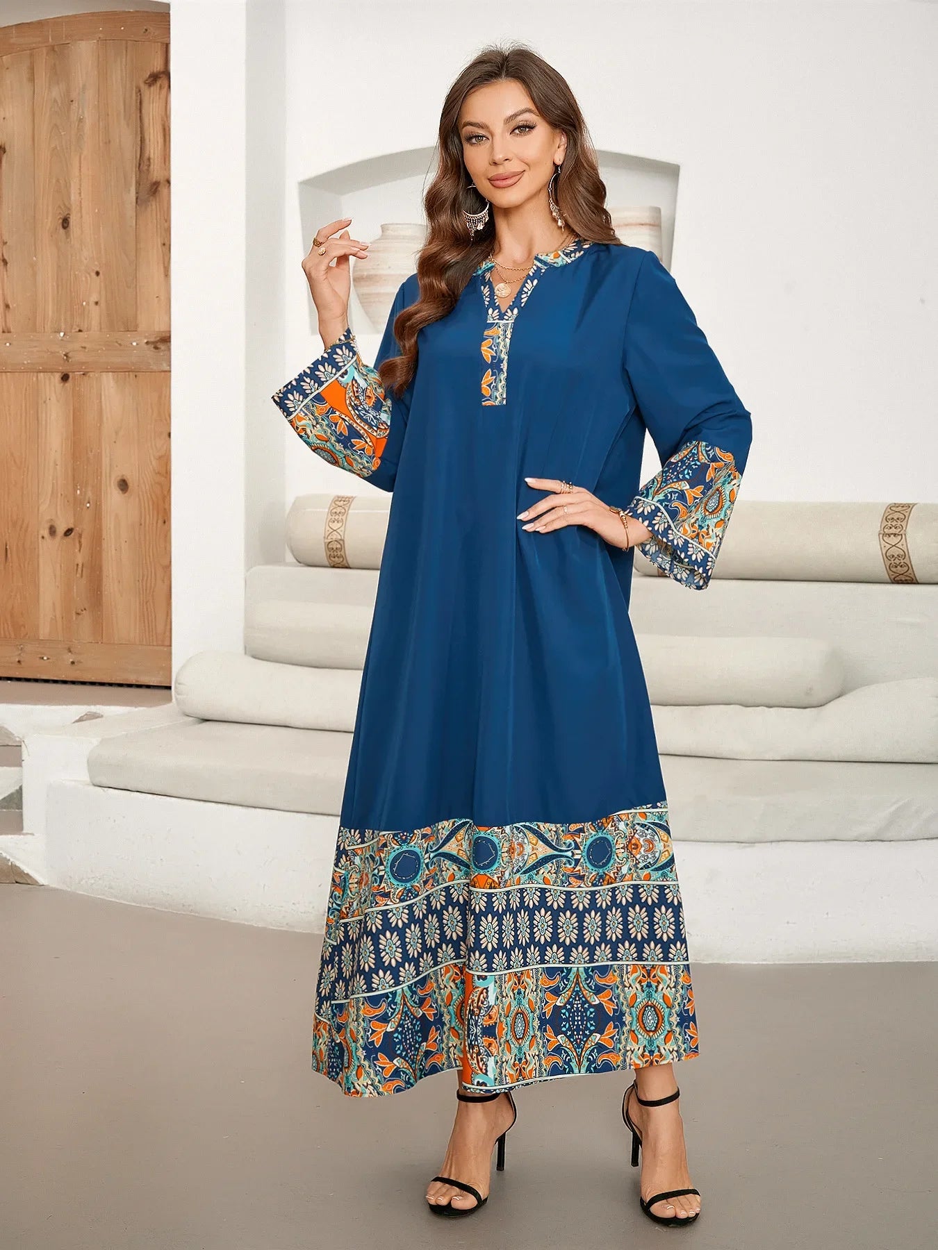 Arabian Summer Print Women Dress