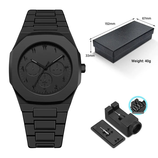 Luxury Brand Plastic Particle Strap Quartz Watch for Men's Fashion, Business, Waterproof Watch